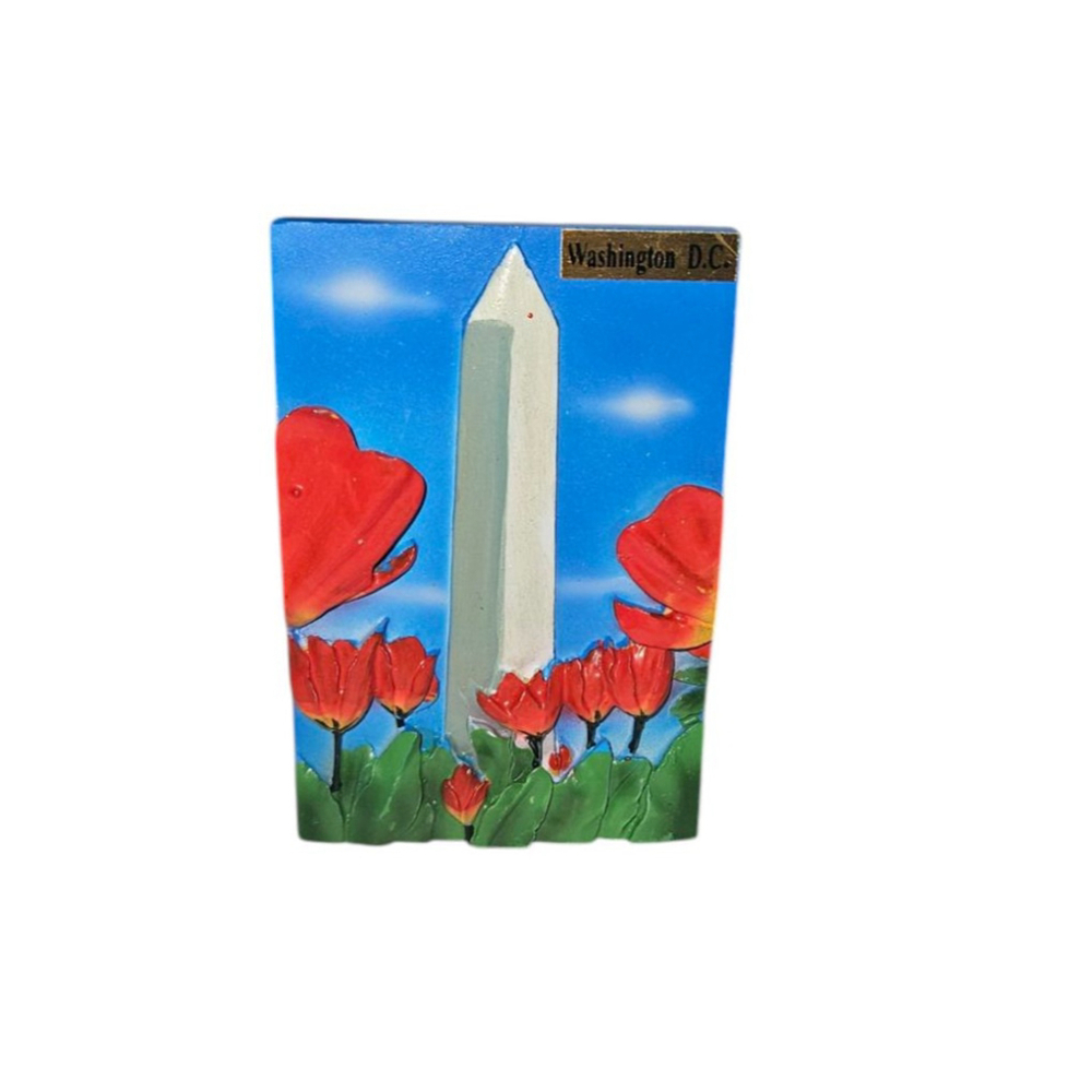 Set of (3) Washington D.C. Monument & Tulips Refrigerator Magnets - Picture 3 of 6